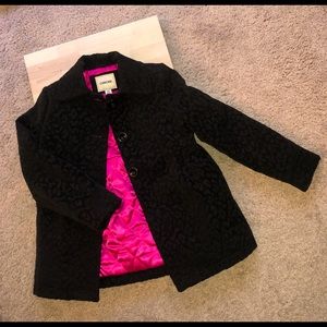Cherokee black dressy black coat size 6 kid